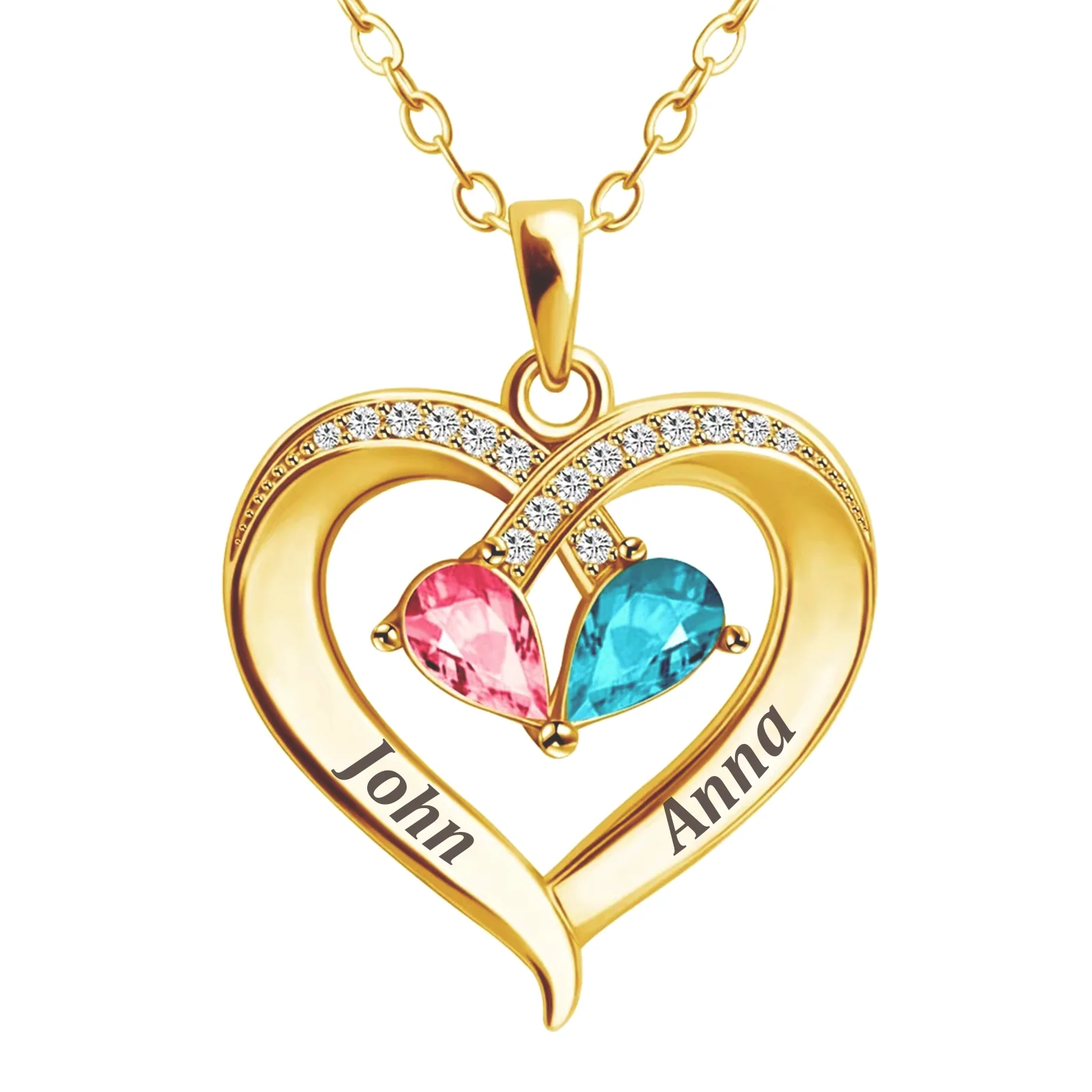 Always Yours – Birthstone Heart Necklace - Image 6