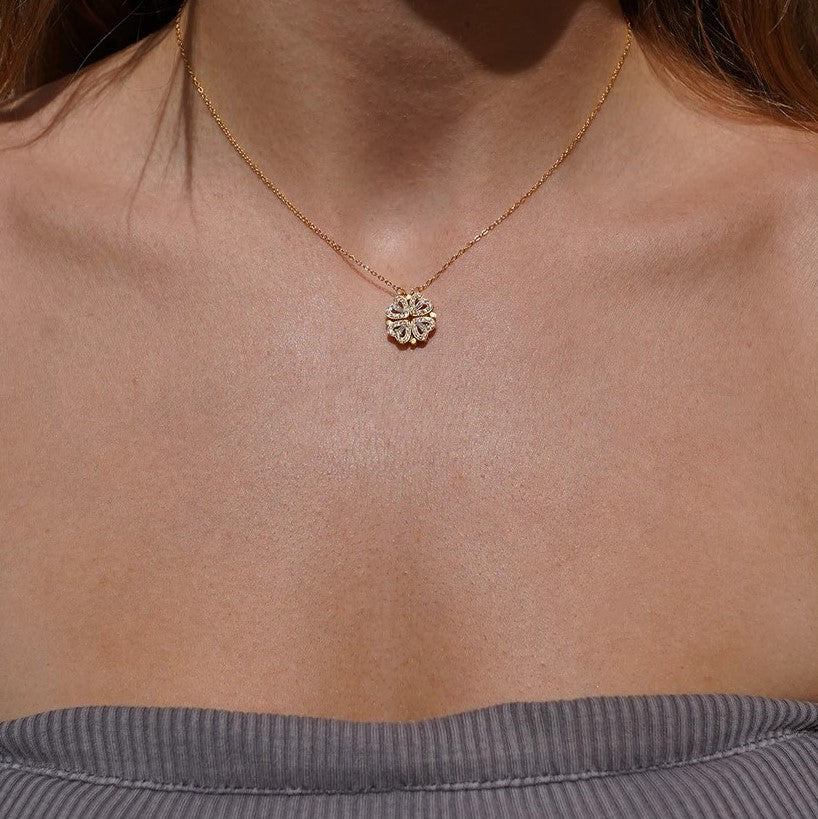 Daughter's 4-Leaf Clover "Lucky Charm" Necklace and Forever Rose Gift Box - Image 6