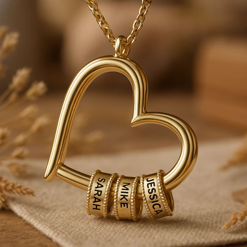 Family's Love Engraved Pendant with LED Gift Box - Image 4