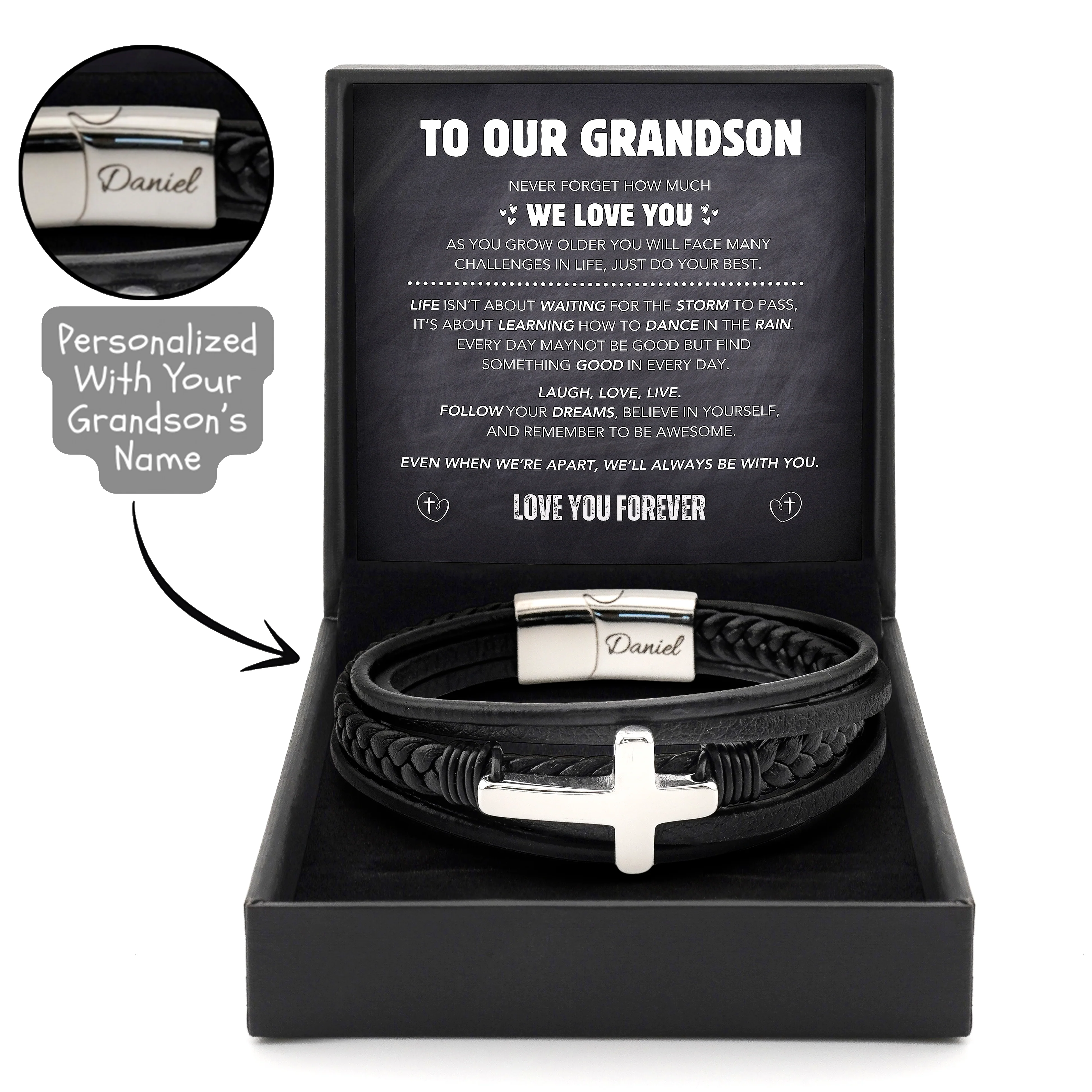 Grandson's Guardian Faith Bracelet - Image 5