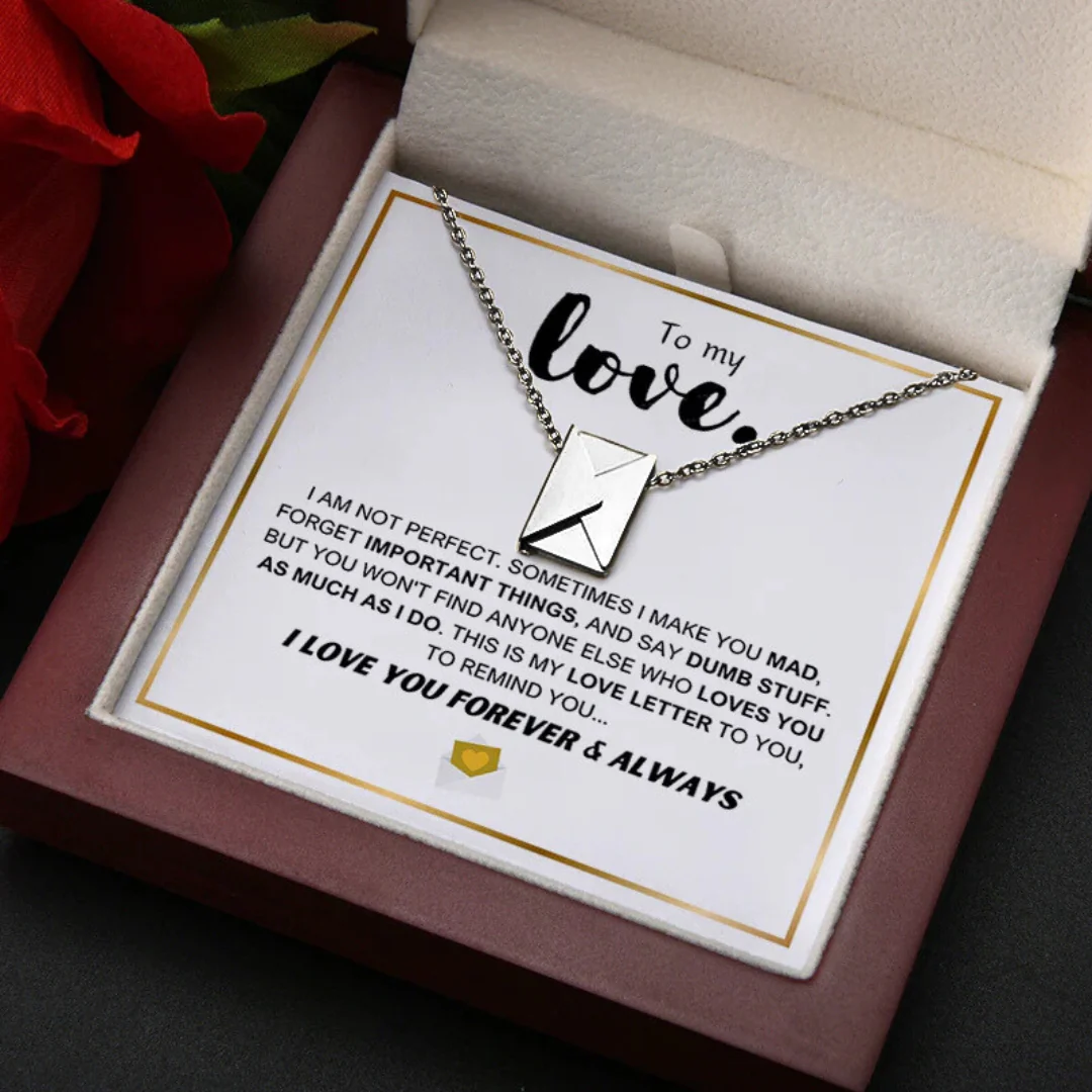 Love Letter Necklace - Luxury LED Gift Box Set - Image 10