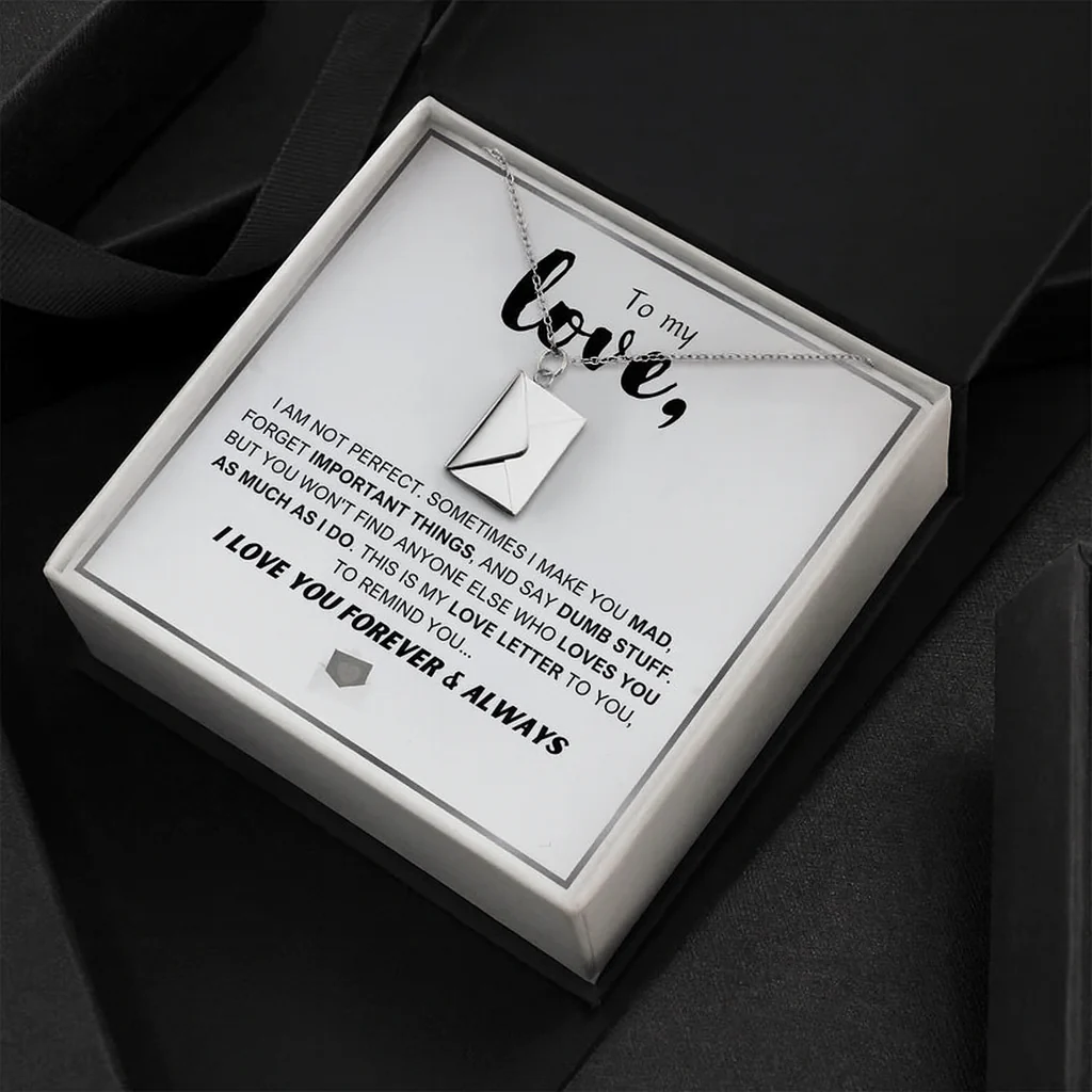 Love Letter Necklace - Luxury LED Gift Box Set - Image 11