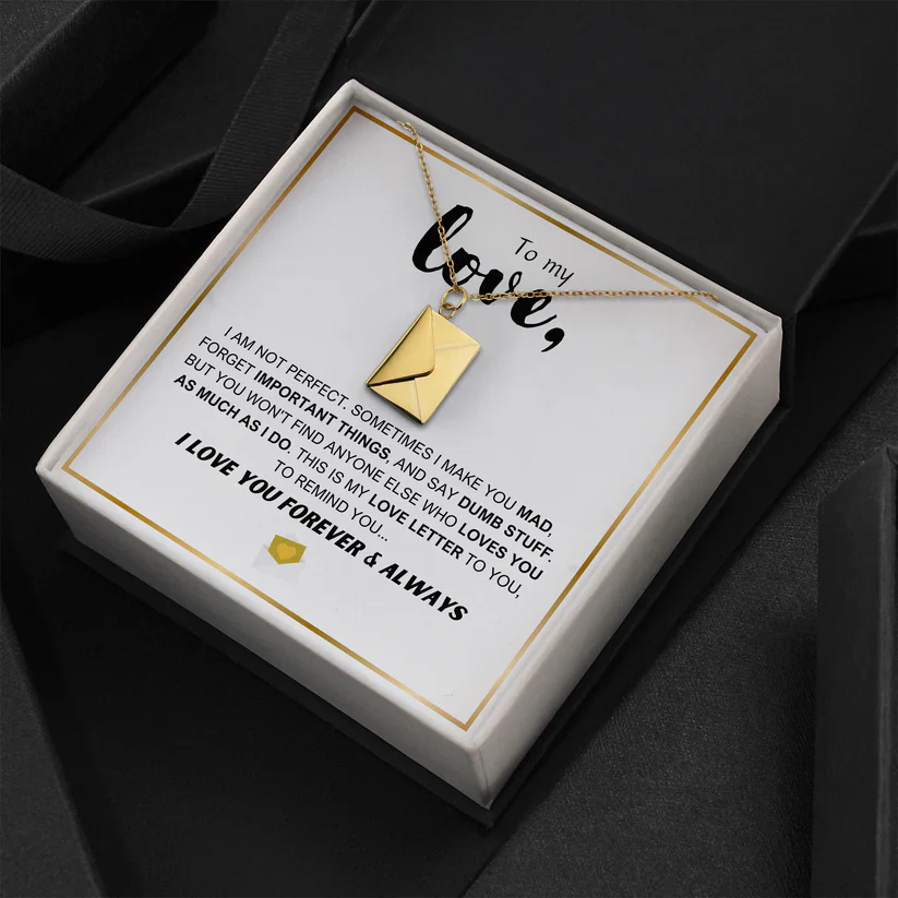 Love Letter Necklace - Luxury LED Gift Box Set - Image 9