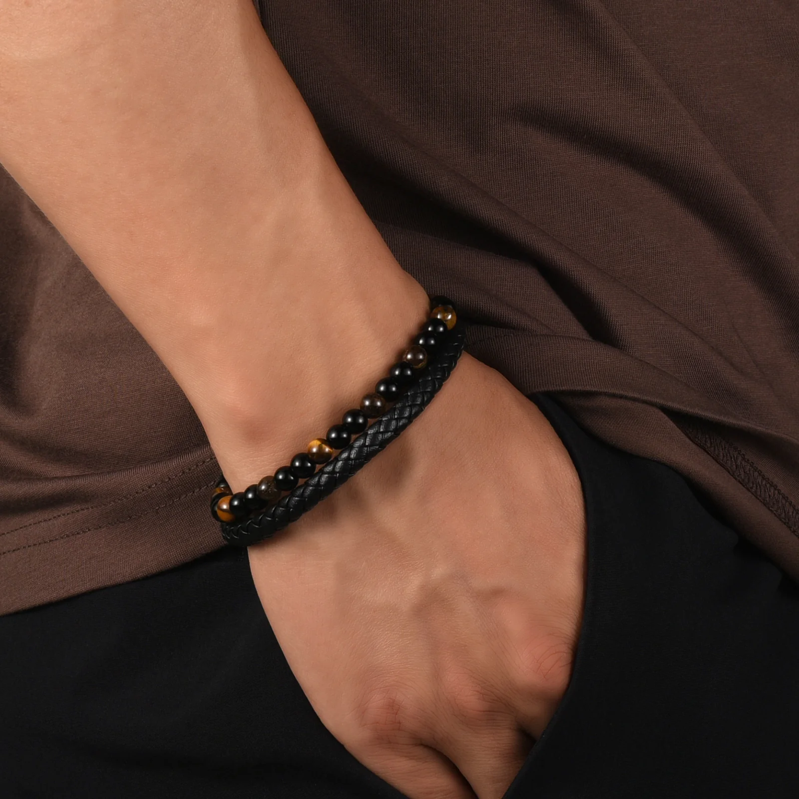 The Guardian - Son's Tiger Eye Protection Bracelet - Image 4