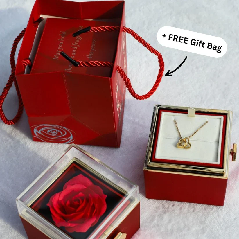 The Spin of Love Interlocking Hearts Gift Box Gift Set - Image 5